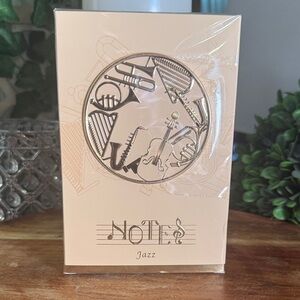 Jazz Notes Decorative Plaque - Cream